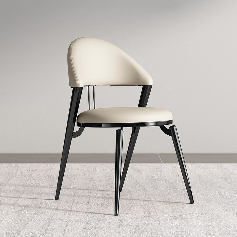 Modern Cushion Lambswool Titanium Dining Chair