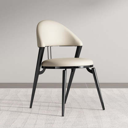 Modern Cushion Lambswool Titanium Dining Chair