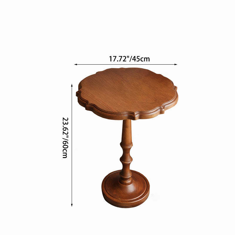 Vintage Round Lace Wood Coffee Table