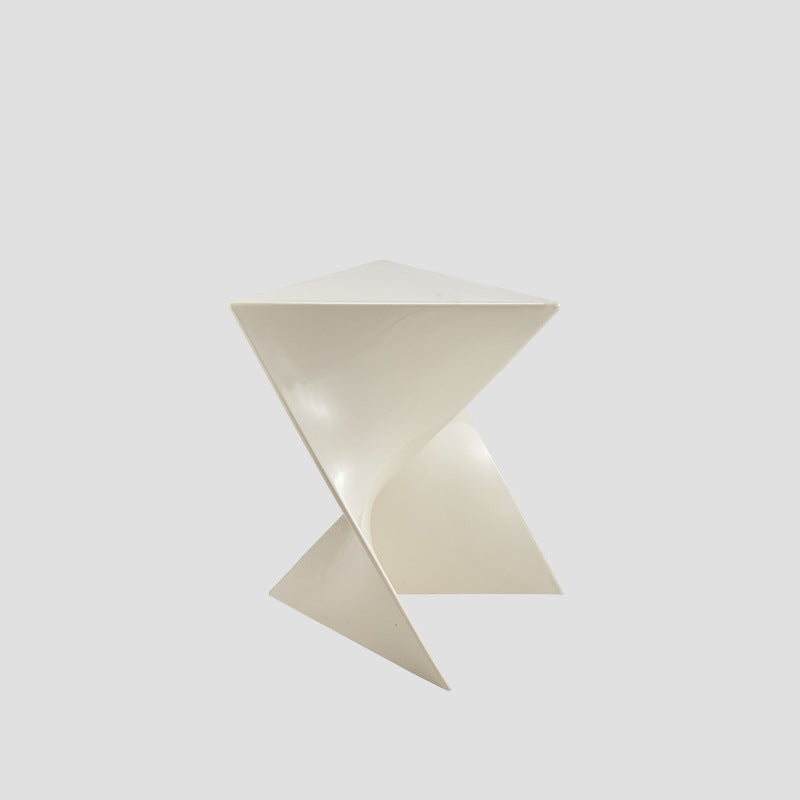 Minimalist Irregular Triangle Plastic End Table