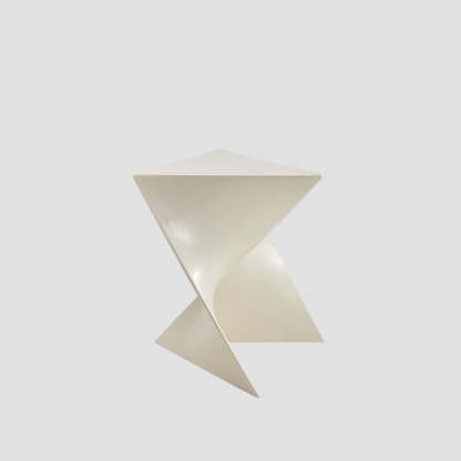 Minimalist Irregular Triangle Plastic End Table
