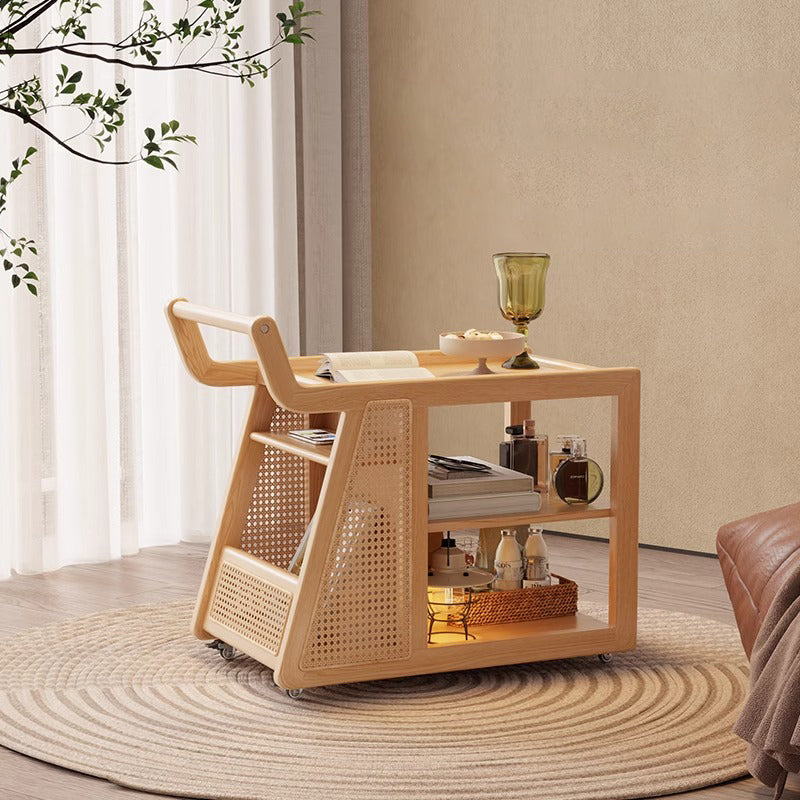 Traditional Farmhouse Trolley End Table