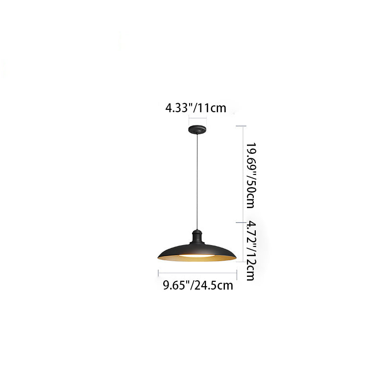 Scandinavian Waterproof Steel Round Pendant Light