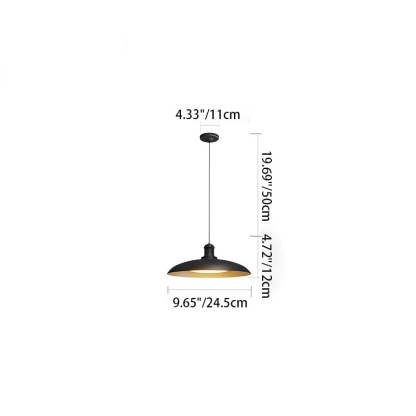 Scandinavian Waterproof Steel Round Pendant Light