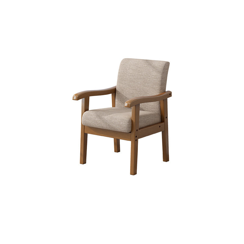 Minimalist Upholstered Fabric Wood Chair