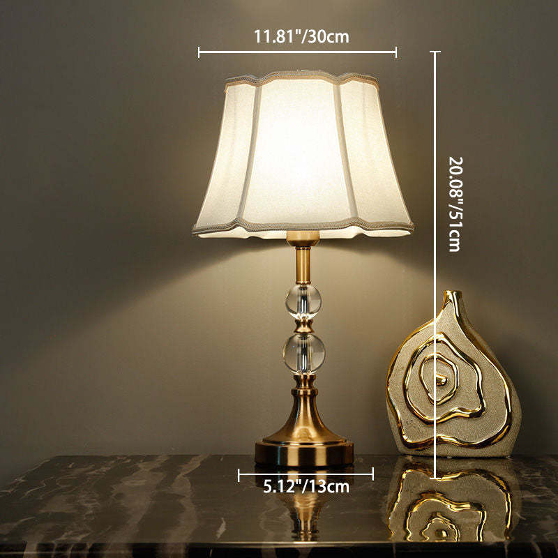 Minimalist Column Crystal Iron Fabric Lamp — B / 220V-240V For UK/AU
