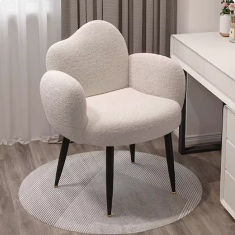Scandinavian Cloud Lambswool Vanity Stool