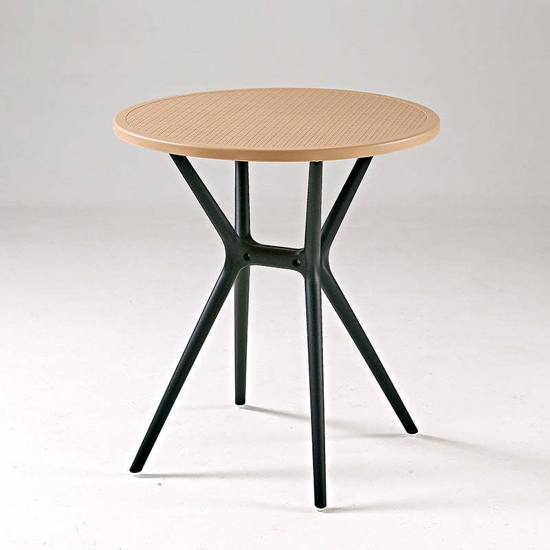 Minimalist Cross Frame Plastic Outdoor Coffee Table