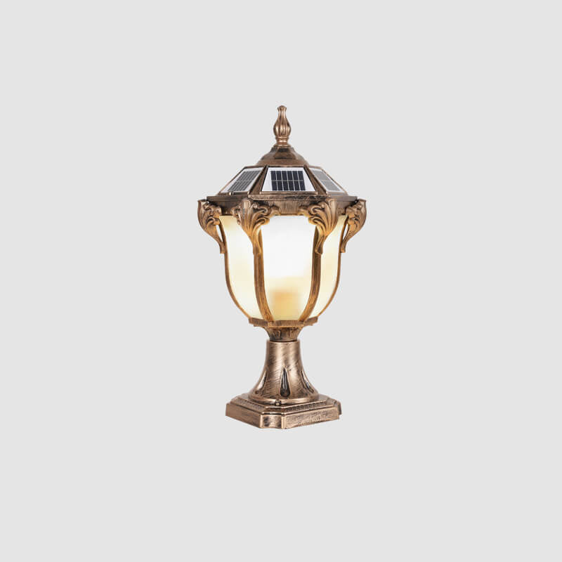 European Retro Die-Cast Aluminum Solar Garden