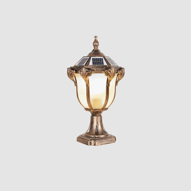 European Retro Die-Cast Aluminum Solar Garden