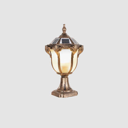 European Retro Die-Cast Aluminum Solar Garden