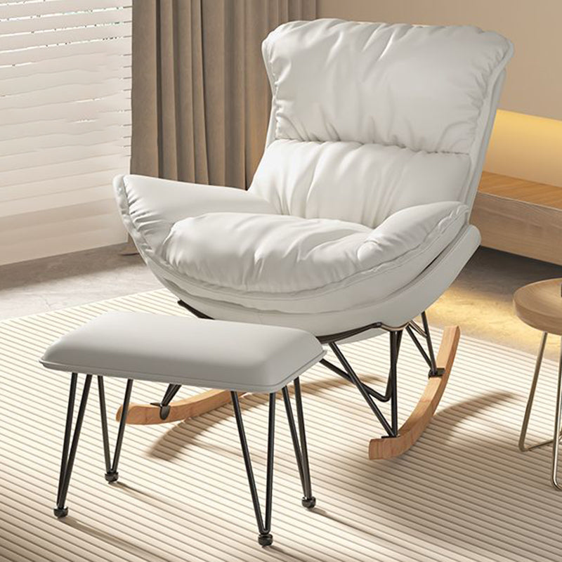 Contemporary Fabric Upholstered Rocking Chair