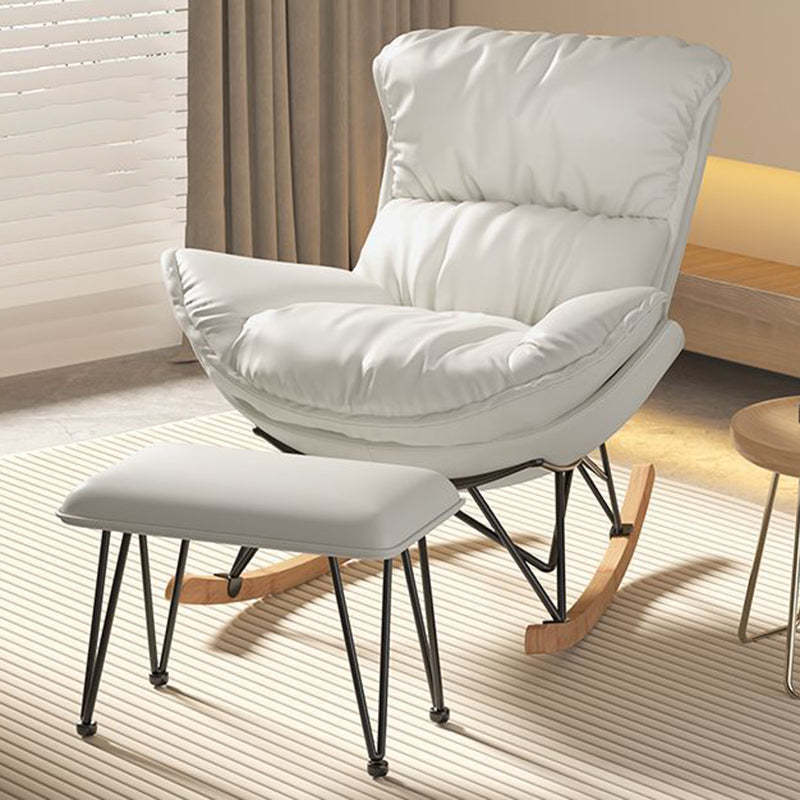 Contemporary Fabric Upholstered Rocking Chair