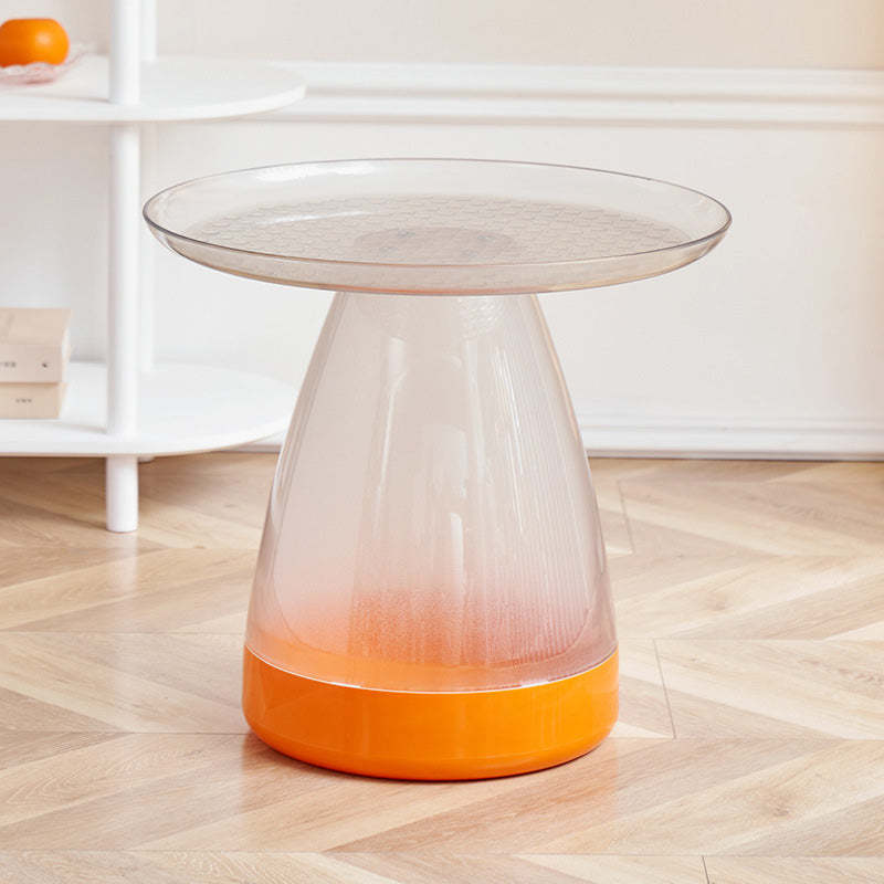 Gray creative pet cone coffee tables — Transparent Orange