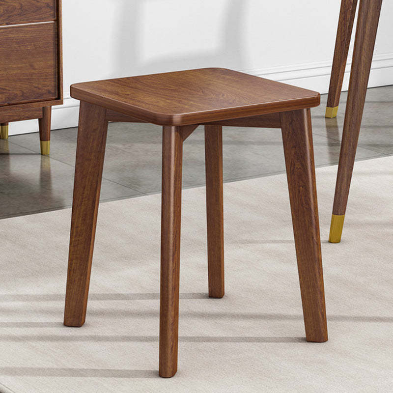 Chinese Wood Stackable Low Stool — White