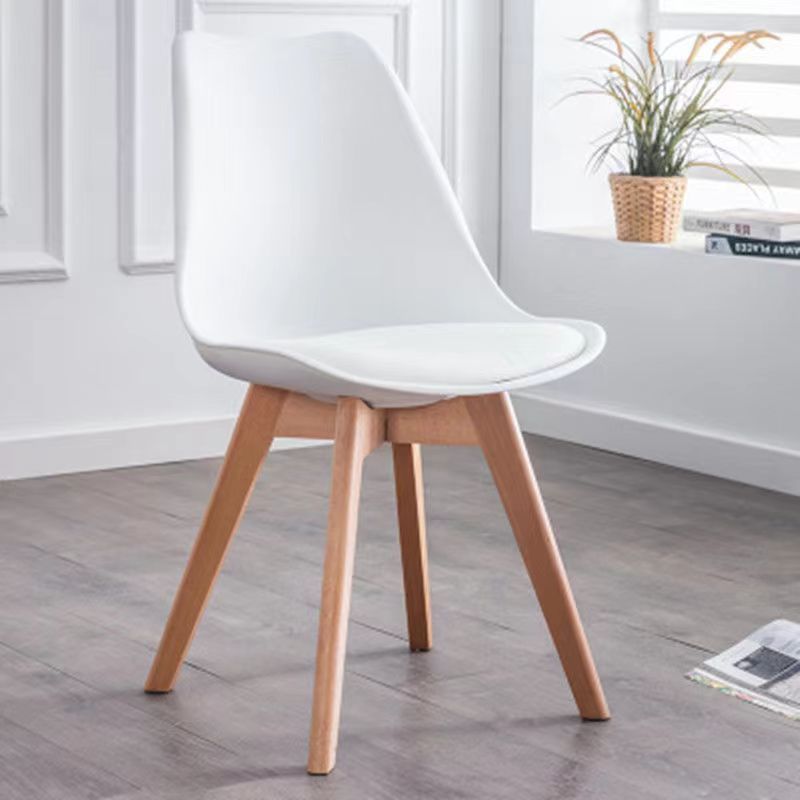 Gray minimalist tulip accent chairs