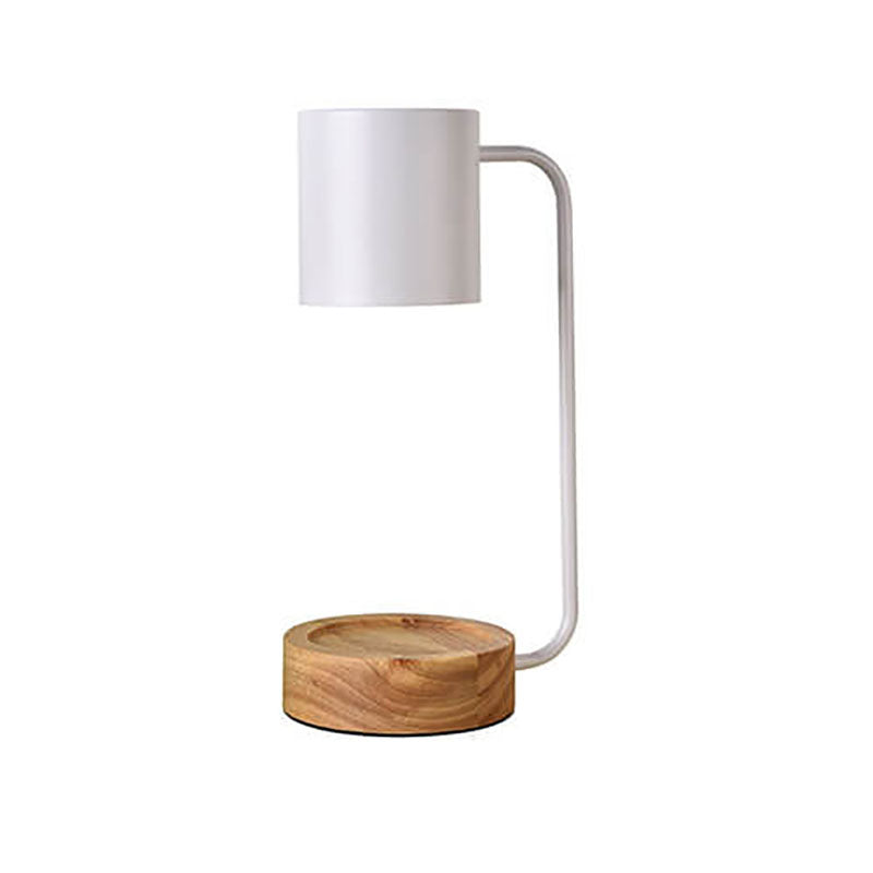 Japanese Wood Timing Dimming Melting Wax Table Lamp — Timing + Dimming / Black / 220V-240V For UK/AU