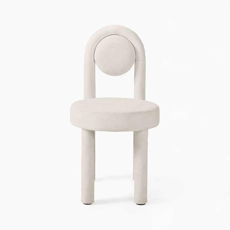 Scandinavian Fabric Steel Vanity Stool