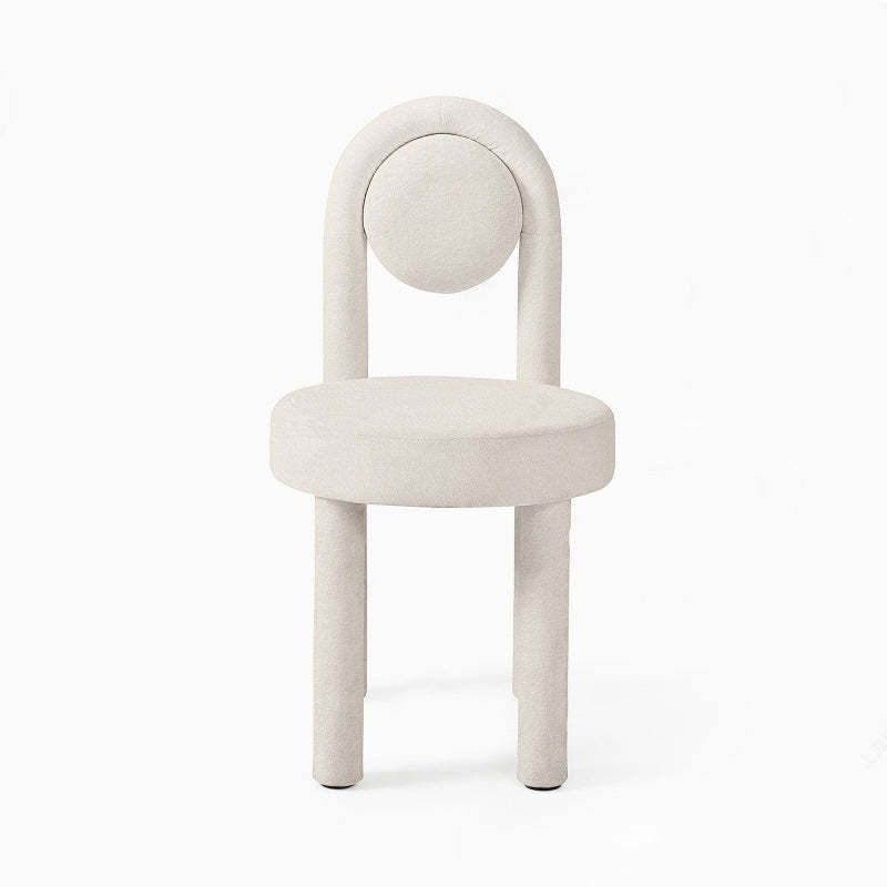Scandinavian Fabric Steel Vanity Stool