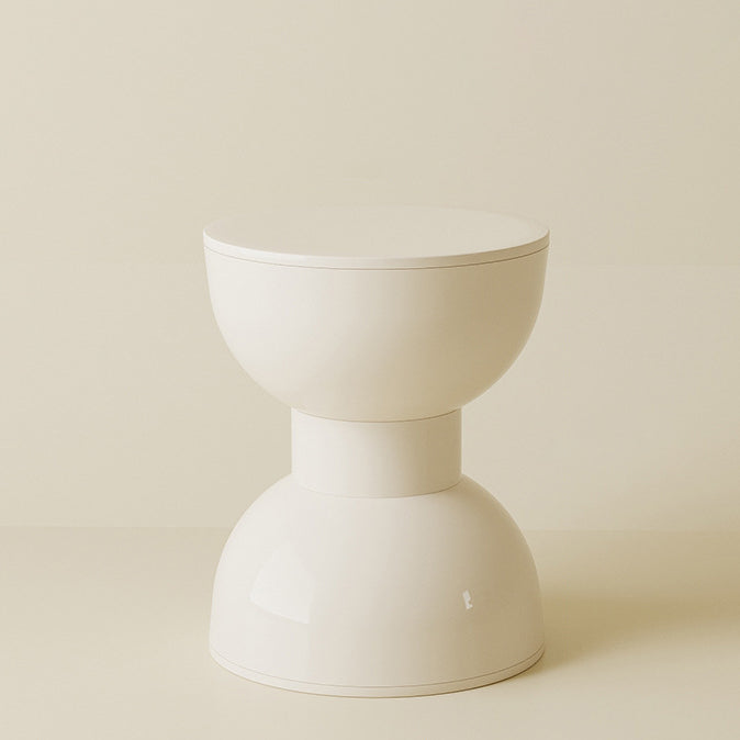 Scandinavian Macaron Hourglass Plastic Footstool