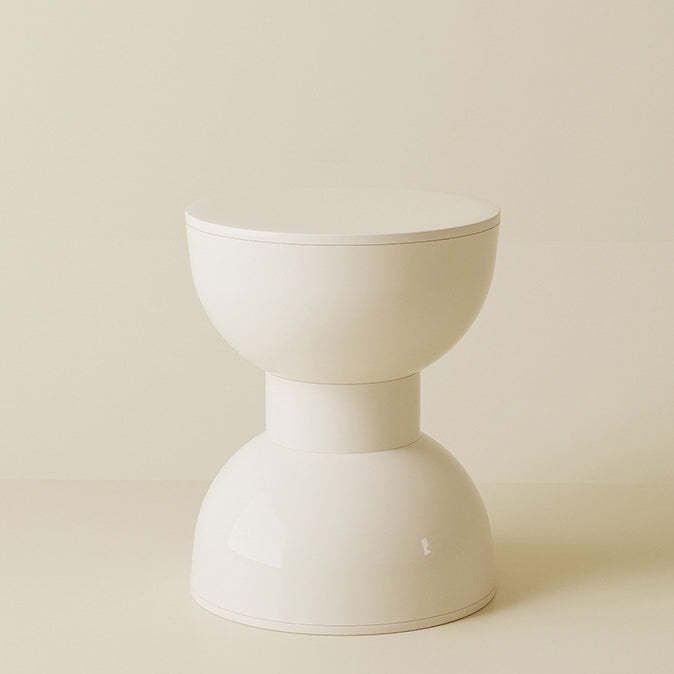 Scandinavian Macaron Hourglass Plastic Footstool