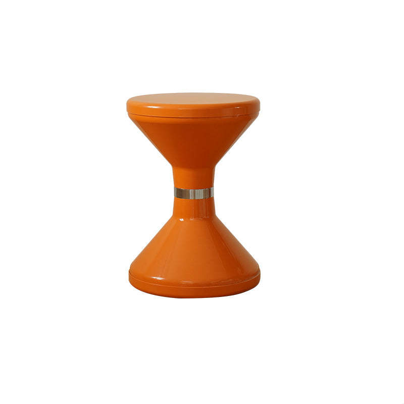 Contemporary Round Plastic Vanity Stool