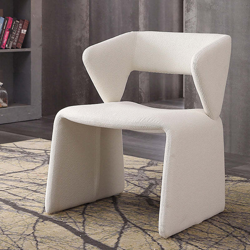 Contemporary Triangle Velvet Wood Dining Chair
