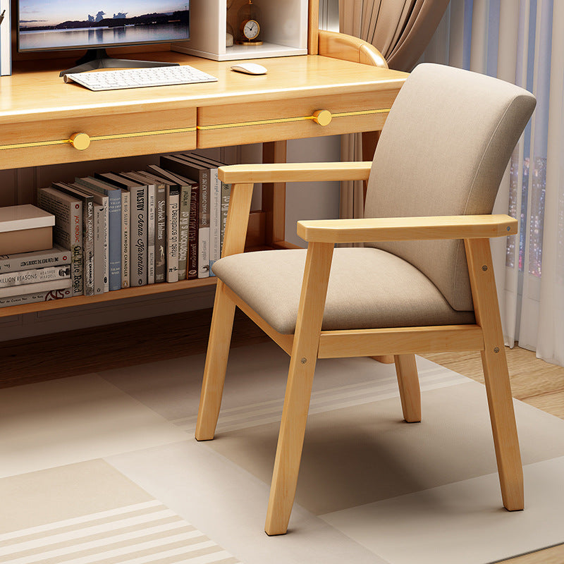 Nordic Fabric Wood Desk Chair
