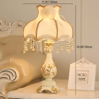 European Vase Resin Fabric Table Lamp