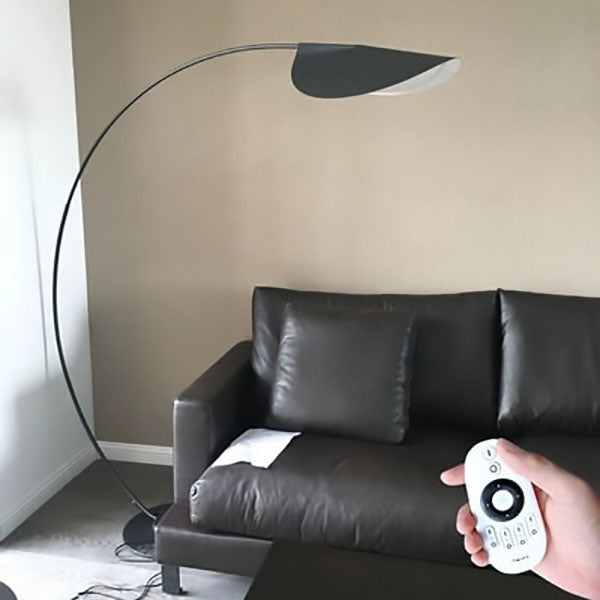 Italian Minimalist Fishing Rod Wicker Iron Floor Lamp