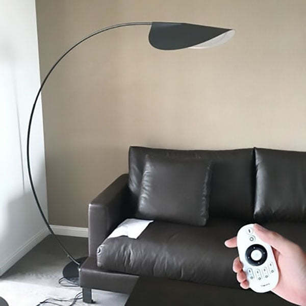 Italian Minimalist Fishing Rod Wicker Iron Floor Lamp