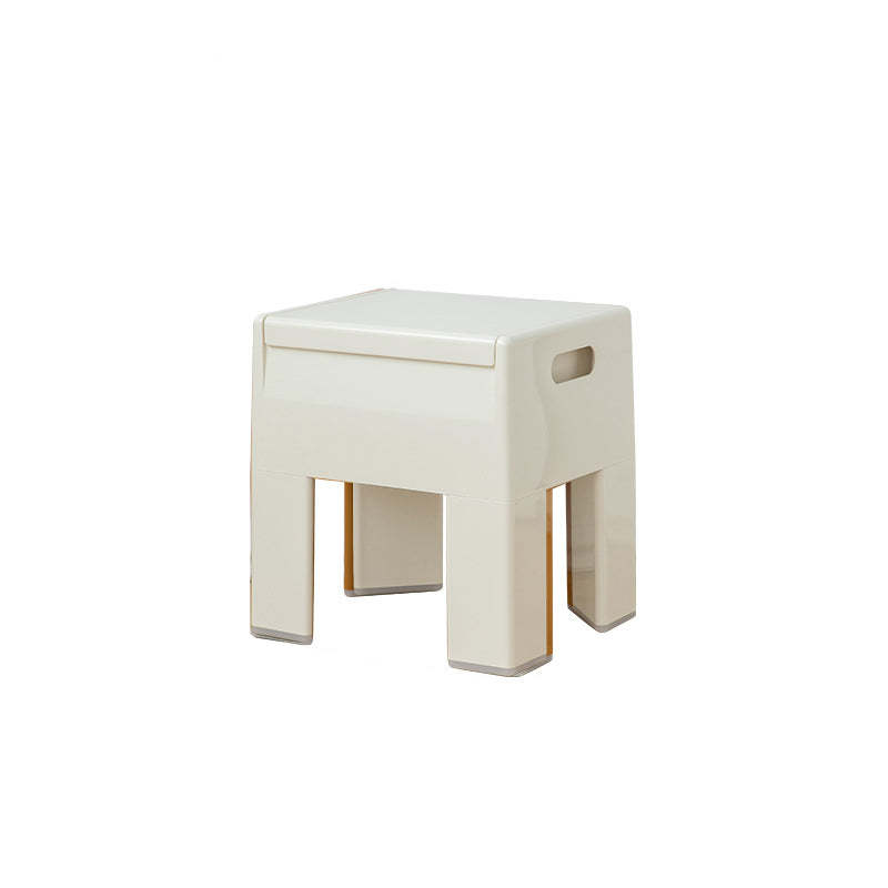 Contemporary Backless Plastic Chair