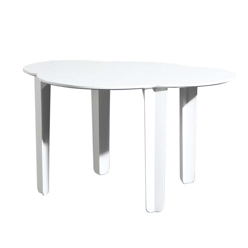 Minimalist Cloud Plastic Four-Leg Dining Table