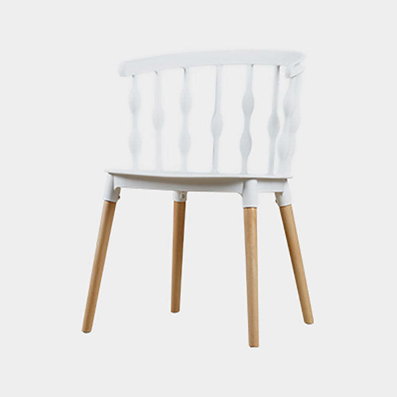 White creative strip beechwood dining chairs & benches