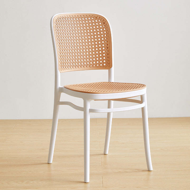 Minimalist Rattan Plastic Dining Chair