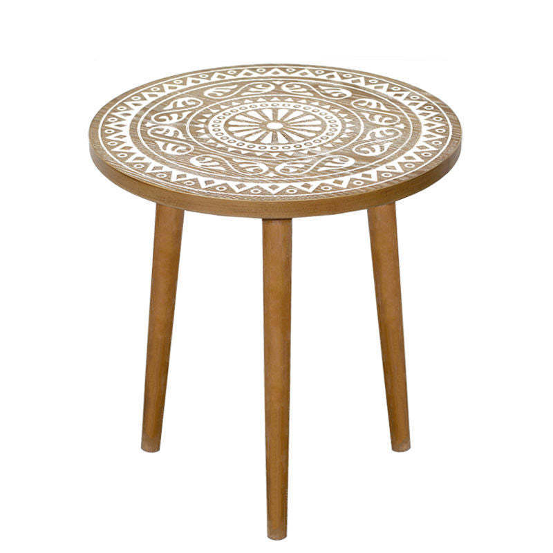 Minimalist patterned wood coffee tables