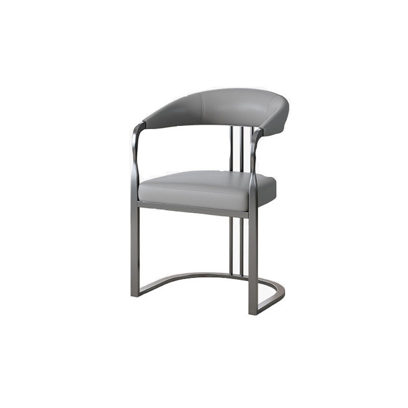 Modern PU Leather Arc Frame Dining Chair
