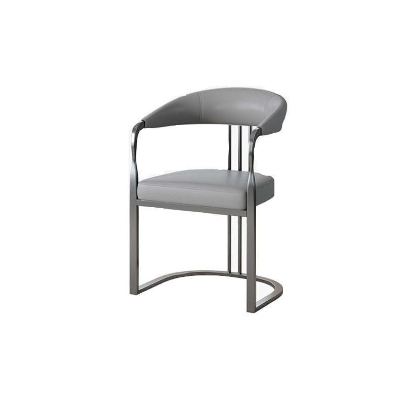 Modern PU Leather Arc Frame Dining Chair