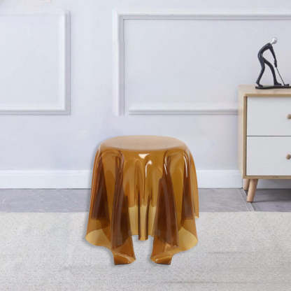 Scandinavian Round Tablecloth Acrylic End Table