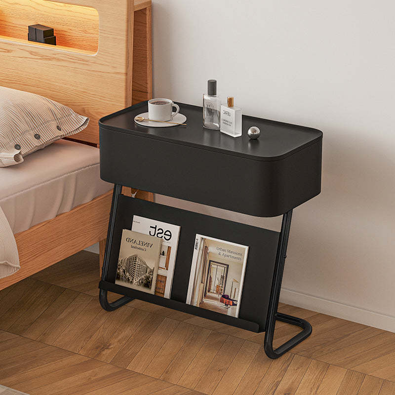 Lighom minimalist 1-cabinet stainless wood nightstands