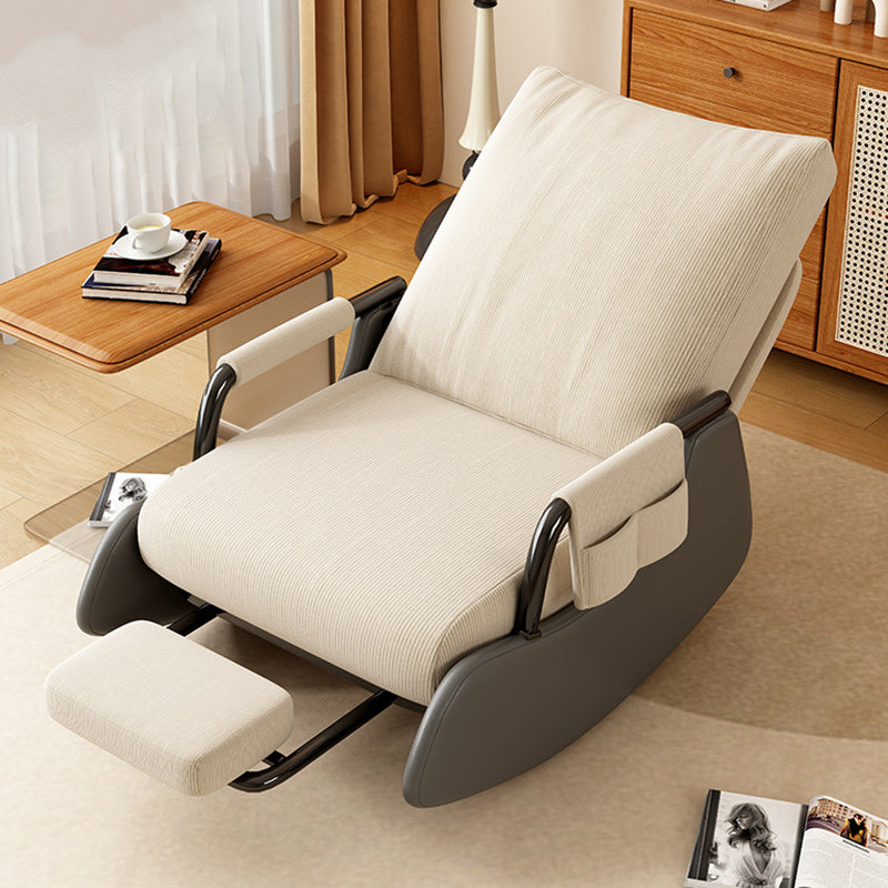 Modern Corduroy Leather Foldable Recliner