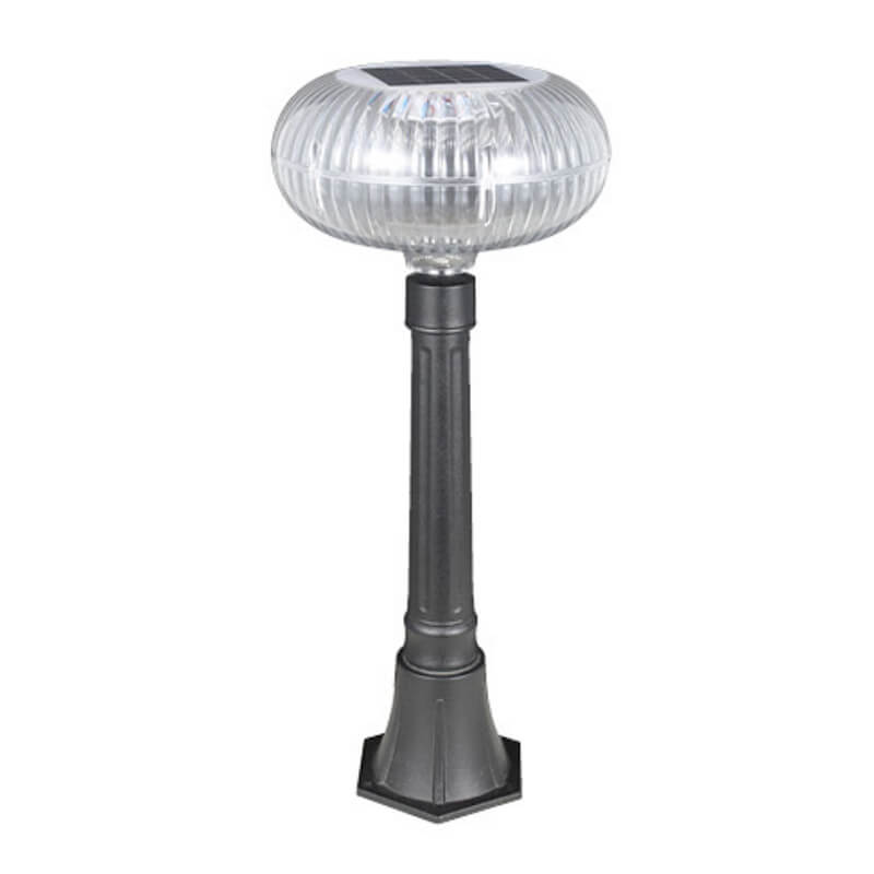 Modern Solar Oval Aluminum LED Outdoor Light