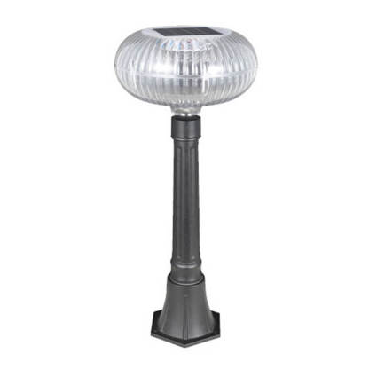 Modern Solar Oval Aluminum LED Outdoor Light