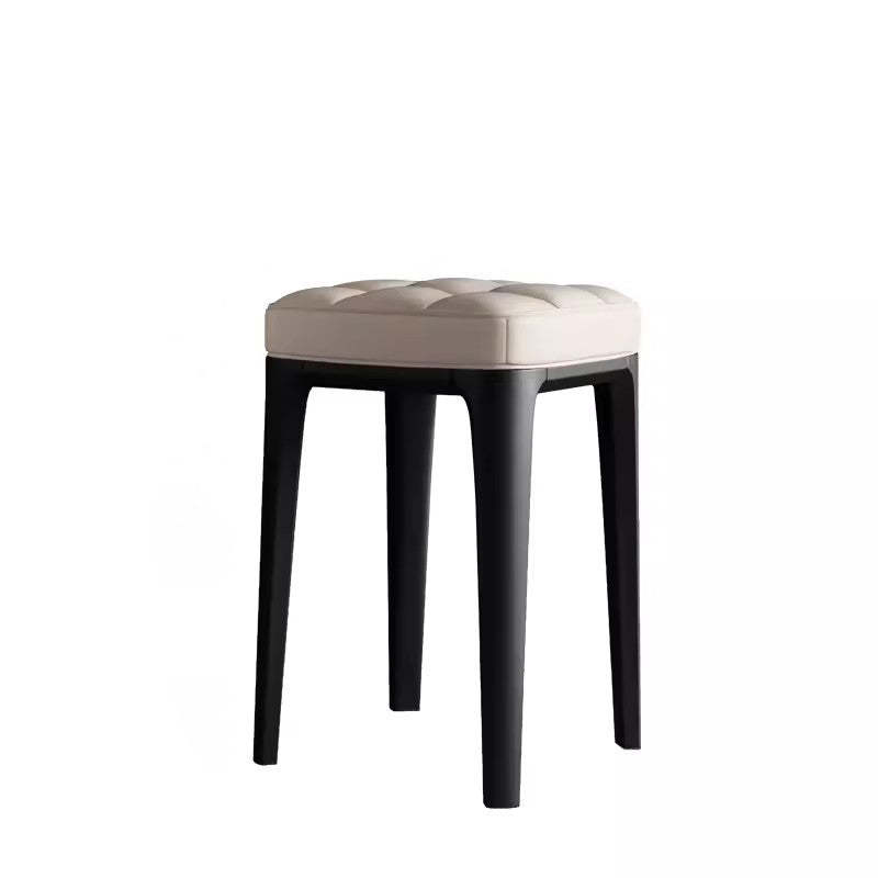 Modern PU Leather Stackable Vanity Stool
