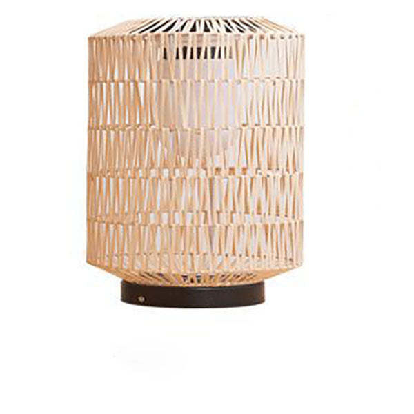Minimalist Solar Iron Rattan Cage LED Landscape Light