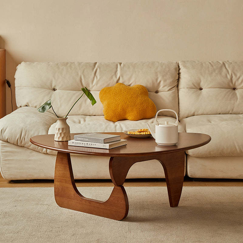 Vintage Triangle Solid Wood Coffee Table