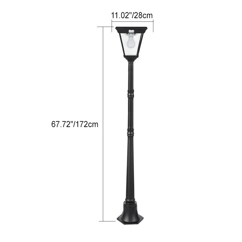 Chinese Solar Glass Cylinder LED Landscape Light — 30 White Lights (5000K) + 1 Warm Light (3000K) / 3.7V