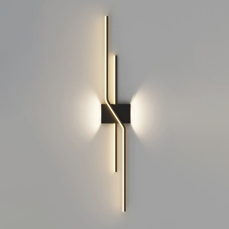 Minimalist Aluminum Geometric Straight Line LED Sconce