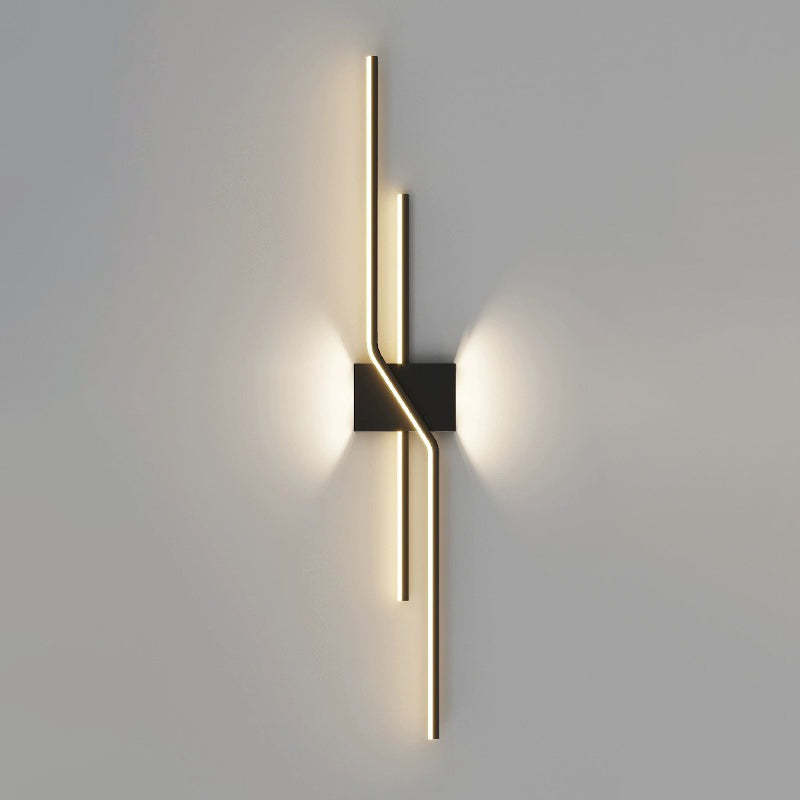 Minimalist Aluminum Geometric Straight Line LED Sconce