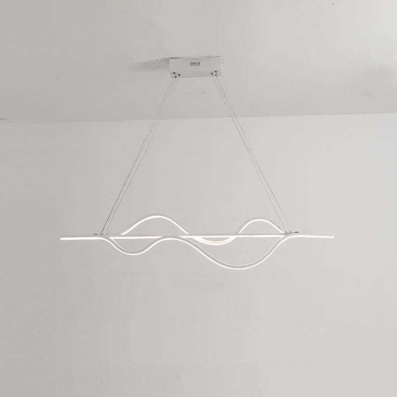Minimalist Lines LED Island Chandelier